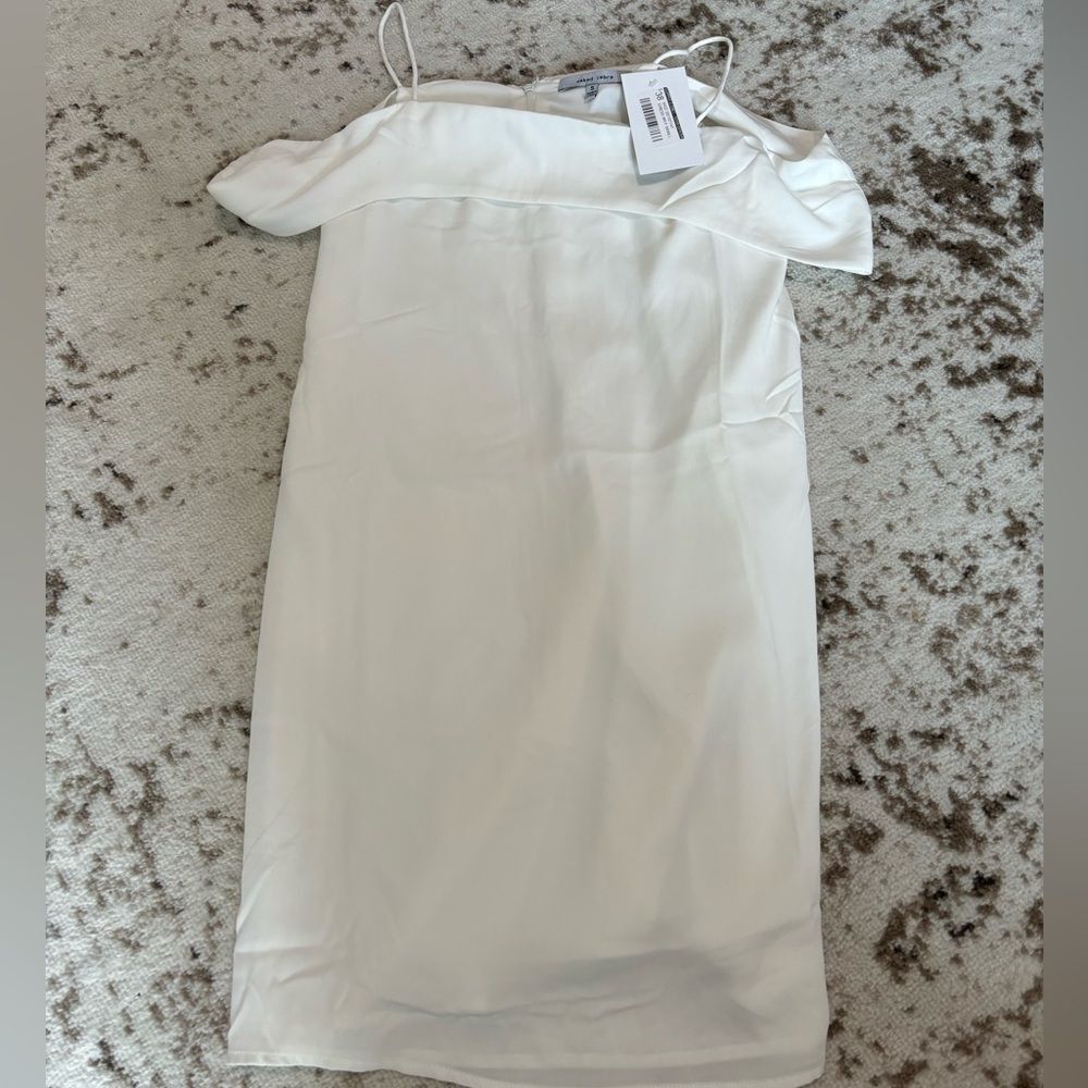 NWT NAKED ZEBRA WHITE COCKTAIL DRESS - S